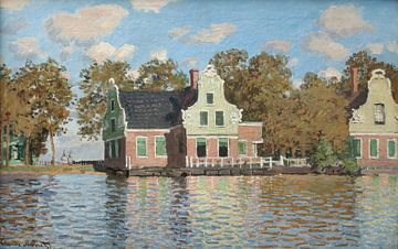 Häuser am Fluss Zaan, Claude Monet