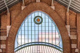 Markthalle Colón Innenaufnahme Detail Frontverglasung von Christoph Hermann