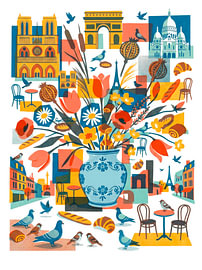 Blumenkunst in Paris von Julian Cross