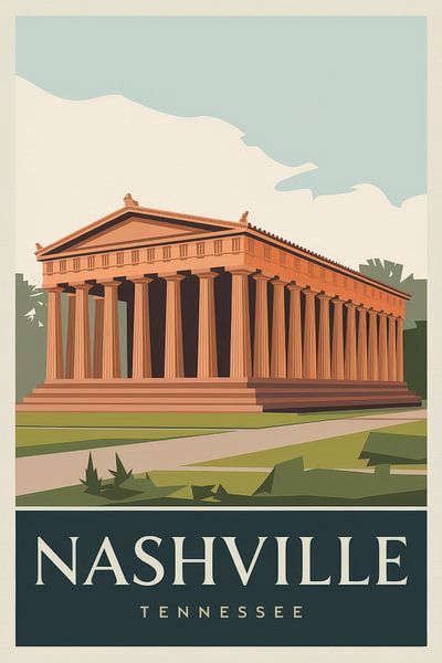 Nashville, Tennessee by Poster Art Shop