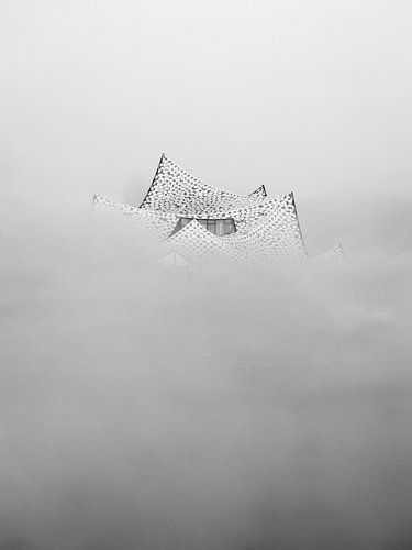 Elbphilharmonie Hamburg in the fog