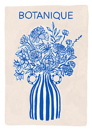 Botanisches Blau-Blumenstrauß von Katarzyna Gąsiorowska