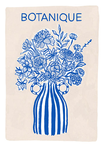 Botanisch blauw boeket