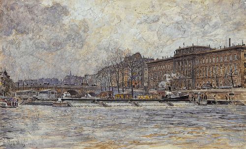 Frederic Houbron - L'Hôtel de la Monnaie et le Pont-Neuf (1901)