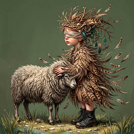 Sheep Love by a.p.ARTandMore