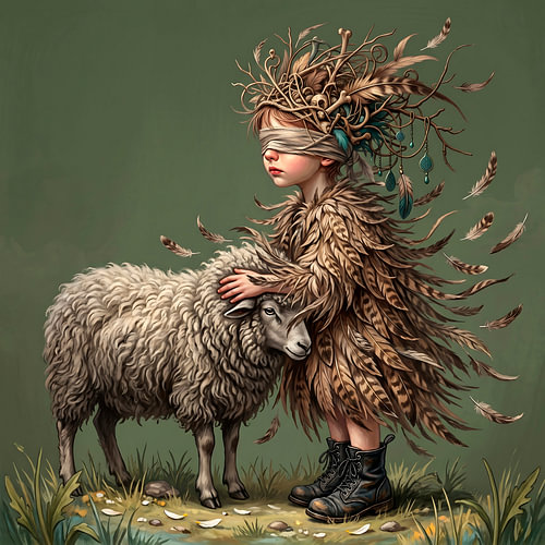 Sheep Love by a.p.ARTandMore