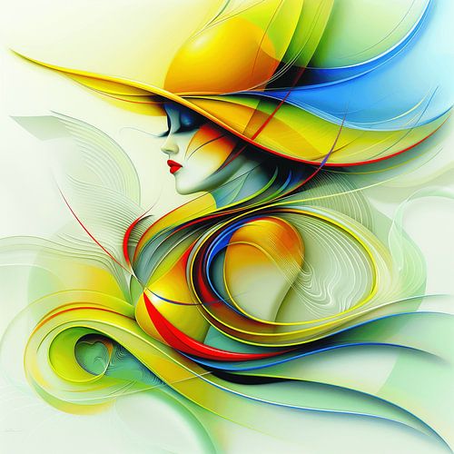 Elegant Woman with Hat - 3 | Abstract
