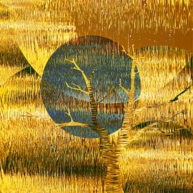 Goldene Stille von Wil van der Velde/ Digital Art