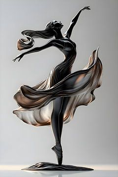 Ballerina beeldhouwwerk Safiya van Manipulatiemelodie
