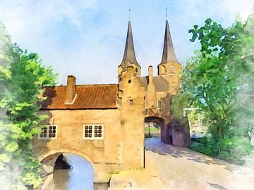 East Gate entrance, Delft. by Danny de Klerk