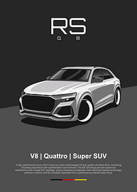 Audi RS Q8 SUV van Kaminarirace
