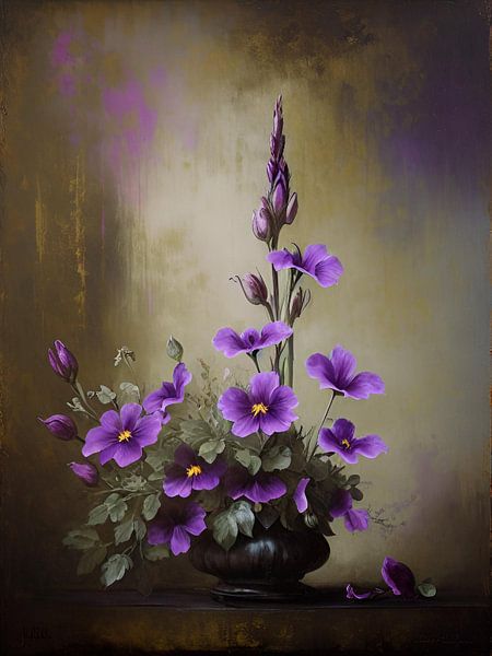 Vintage-Blumen von Nicolette Vermeulen