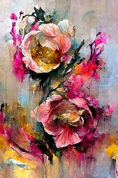 Wild Pink Roses by Treechild