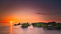 Zonsondergang Sunset Katwijk aan Zee Nederland van Wim van Beelen thumbnail