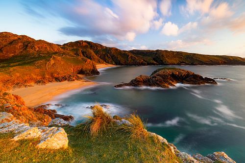 Ireland's coast in the golden light