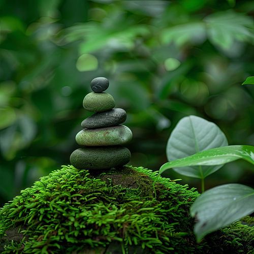 Zen-Garten Steinturm