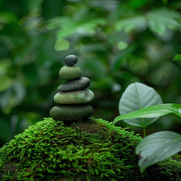 Zen-Garten Steinturm von Poster Art Shop