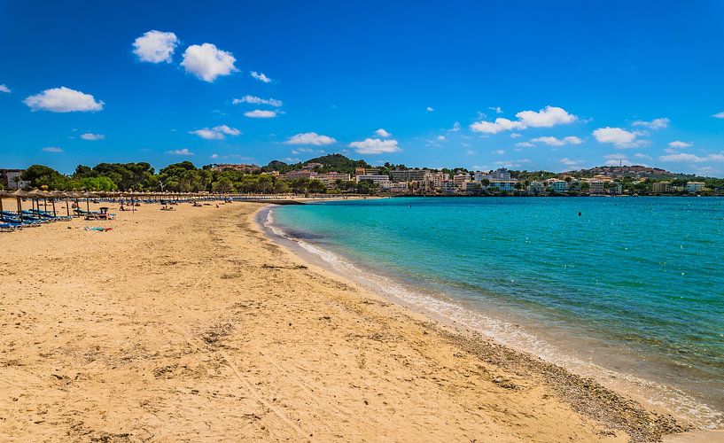 Mallorca, coastline bay of sand beach in Santa Ponsa, Spain by Alex Winter
