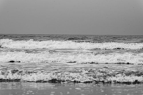 Waves West at sea Terschelling