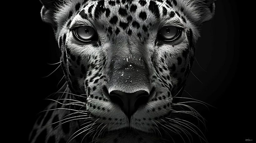 Wildtiere in Schwarz und Weiß von Gelissen Artworks