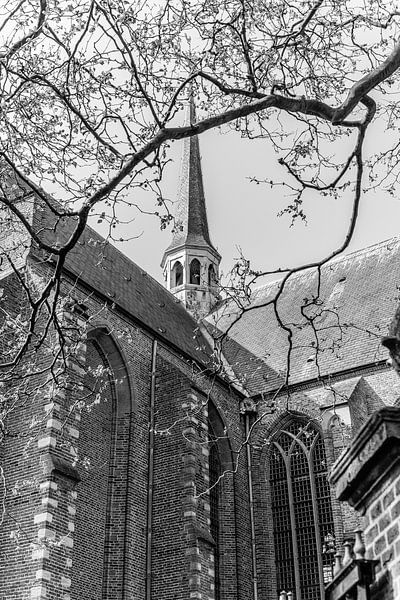 Old Jeroen Church, black and white by Yanuschka | Fotografie Noordwijk