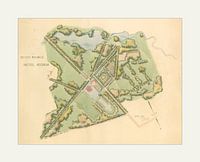 Ontwerptekening parkaanleg bij kasteel Heeswijk