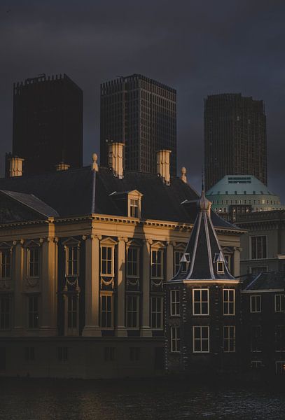 Sonne auf dem Torentje in Den Haag von Freek van den Bergh