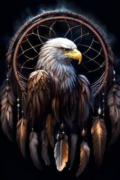 Eagle Dreamcatcher Indian Power Animal Totem Animal Mystical by Creavasis