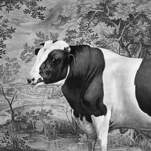 Cow in Landscape sur Marja van den Hurk