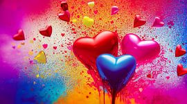 Fond d'écran Splash Saint-Valentin Illustration 02