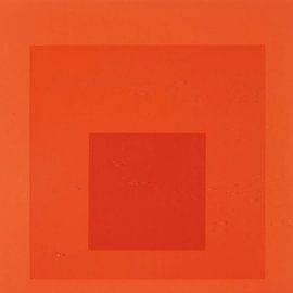 Josef Albers - Hommage an den Platz, Rot, hohe Auflösung von Vivanne