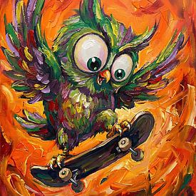 Fearless Owl on Fire by usmylt