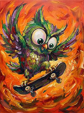 Fearless Owl on Fire by usmylt