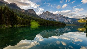 Lake Emerald in the Rocky Mountains