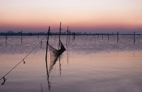 Fishing nets on Lake Veere.