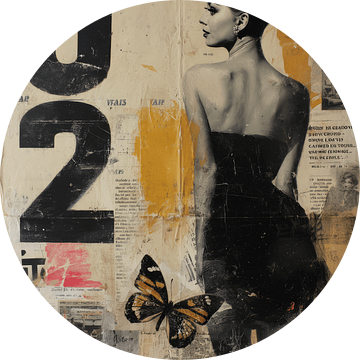 Vintage mixed media collage