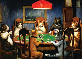 Cats Playing Poker