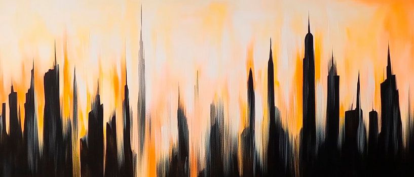 City view in the play of colours at dusk by Poster Art Shop