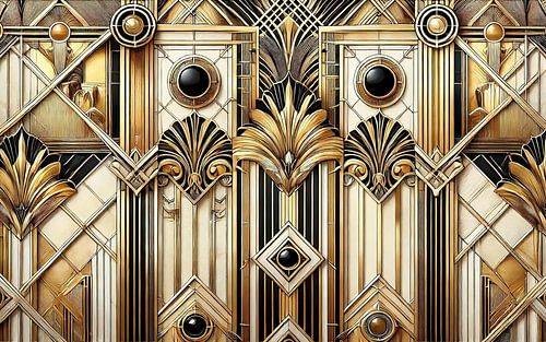Verfijnde geometrische weelde in Art Deco