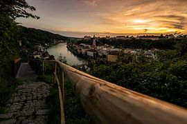 Burghausen an der Salzach von altmodern