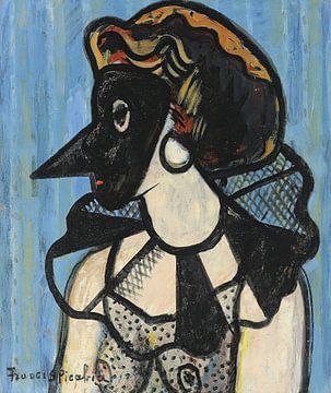 Francis Picabia - Frau mit Maske (circa 1938-1939) von Peter Balan