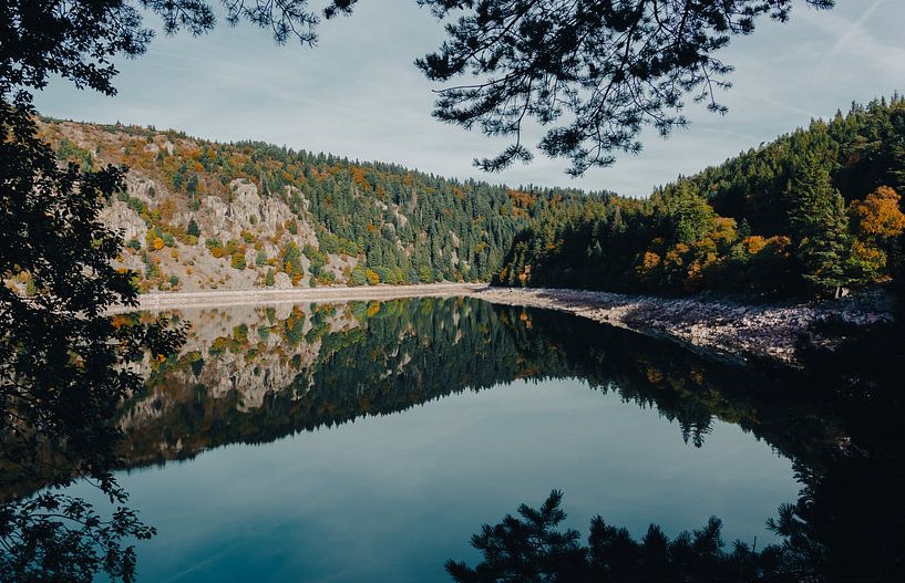 Autumn Lake - Lake with Autumn colors by MDRN HOME