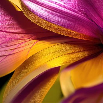 Macro leliebloem van Chromatic Fusion Studio