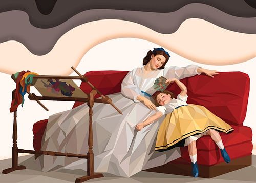 Mother With Her Young Daughter