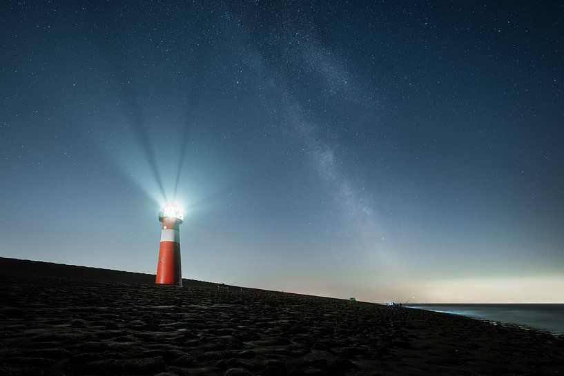 Lighthouse the North Head under the Milky Way by Thom Brouwer