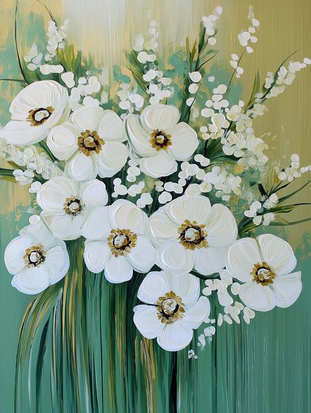 Flowers white by Bert Nijholt