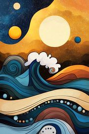 Verrückte Seelandschaft von Jutta Maria Pusl