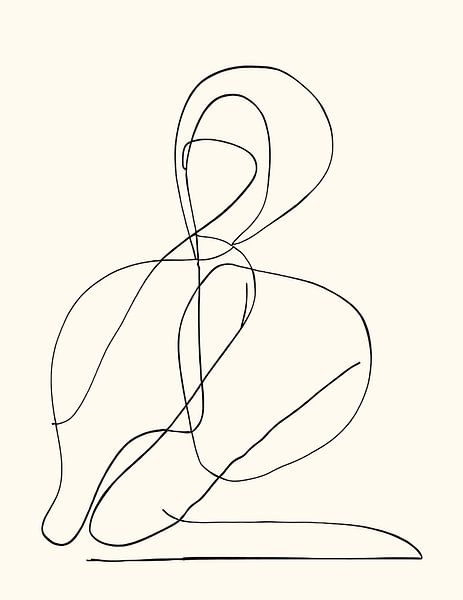 Life Drawing Sketch 4 by The Printable Studio
