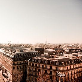 Vue sur Paris - Skyline sur Stefanie van Beers