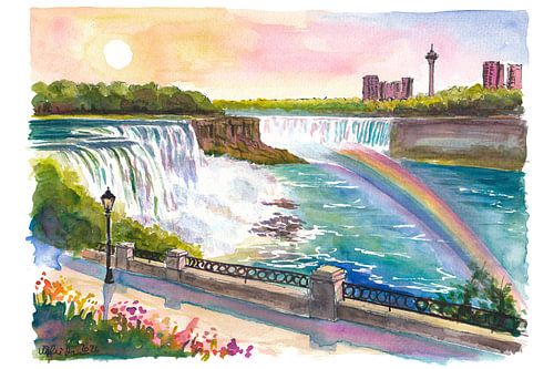 Niagara Falls – Rainbow – Travel – Art – Waterfall – Landscape by Markus Bleichner
